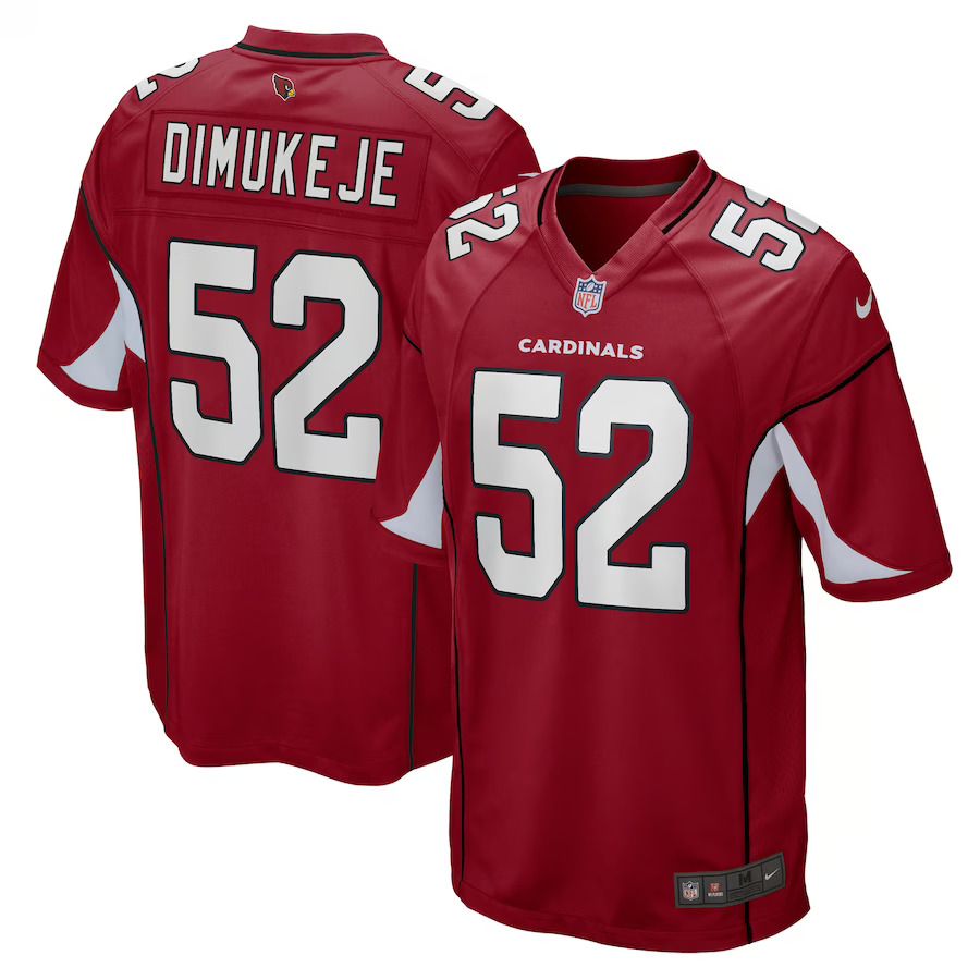 Men Arizona Cardinals 52 Victor Dimukeje Nike Cardinal Player Game NFL Jersey